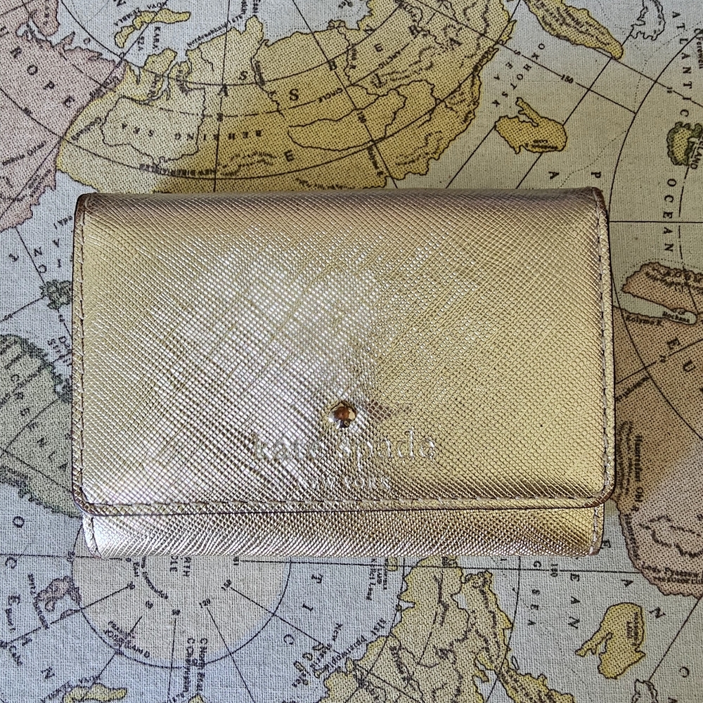 Kate Spade ♠️ little golden wallet‎